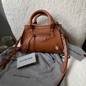Balenciaga mini Neo city bag, camel brown